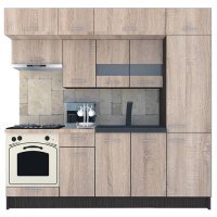 Bucatarie BIGMAR 230 A Wenge / Decor 3025
